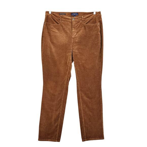 Talbots Womens High Waist Straight Leg Corduroy Pants Plus Size 14W Stretch Soft - Picture 2 of 13